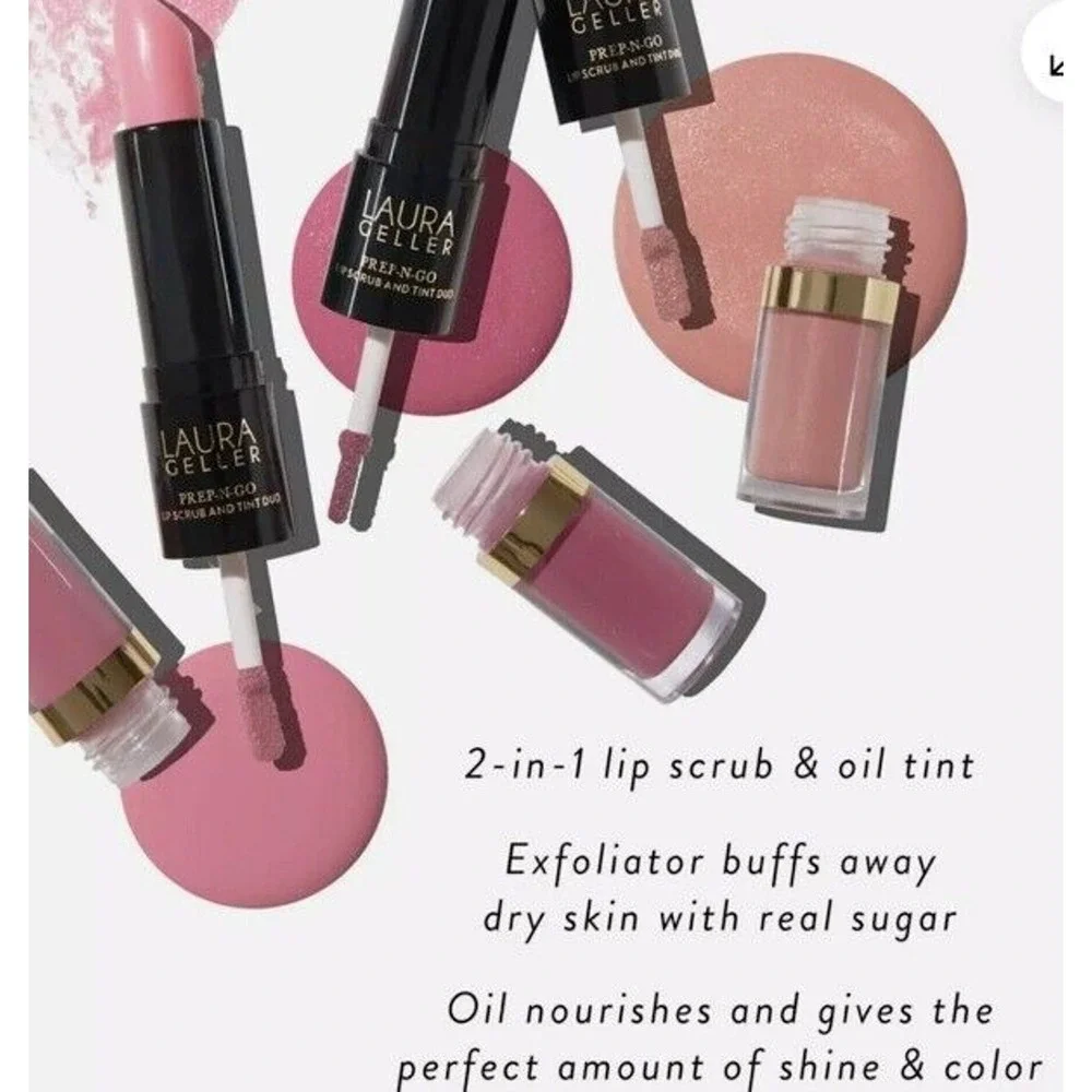Laura Geller Lipsitck Duo Lip Color‎ Scrub Tint Shade First Place Berry Tint NEW